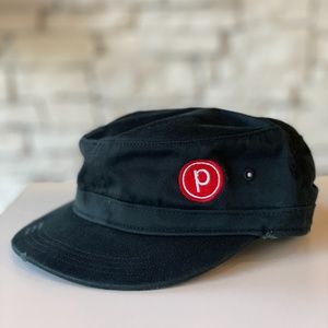 Pure Barre Circle P Distressed Military Cap